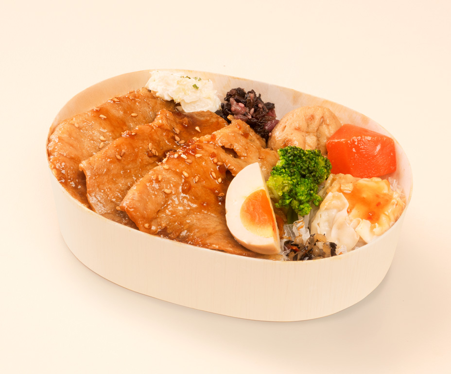 三元豚の生姜焼きすし弁